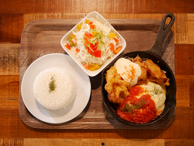 チキン南蛮&ハンバーグセット
